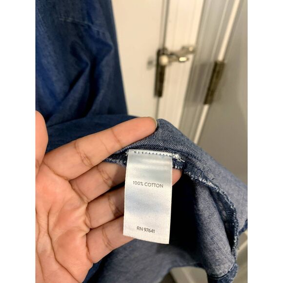J. Jill Denim Chambray Pintucked Tunic in Norfolk Wash Size XL - NWT - Picture 5 of 5